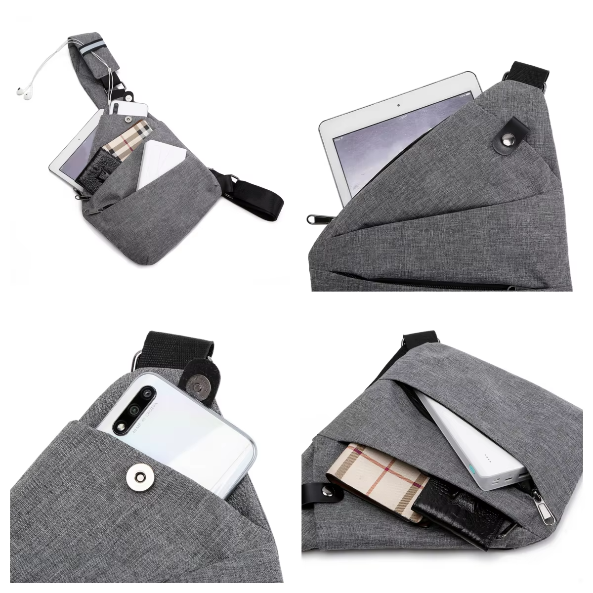 NOCTIS- Borsa tracolla antifurto unisex